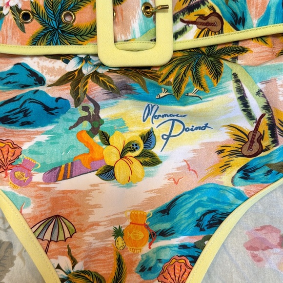 MERMAID POINT Belted Alémais one piece swimsuit size S from Shopbop ☀️💐 - Picture 7 of 10